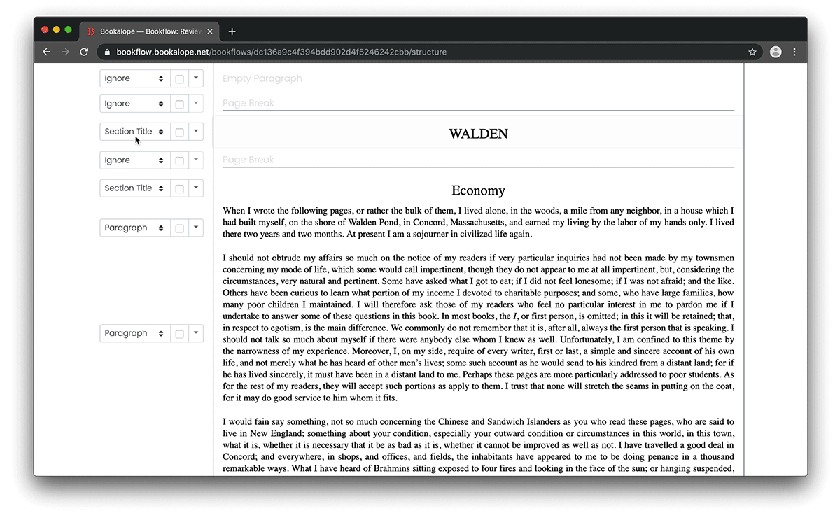 A short screen cast of using Bookalope’s web UI to adjust the classification of a few paragraphs with only a couple of clicks