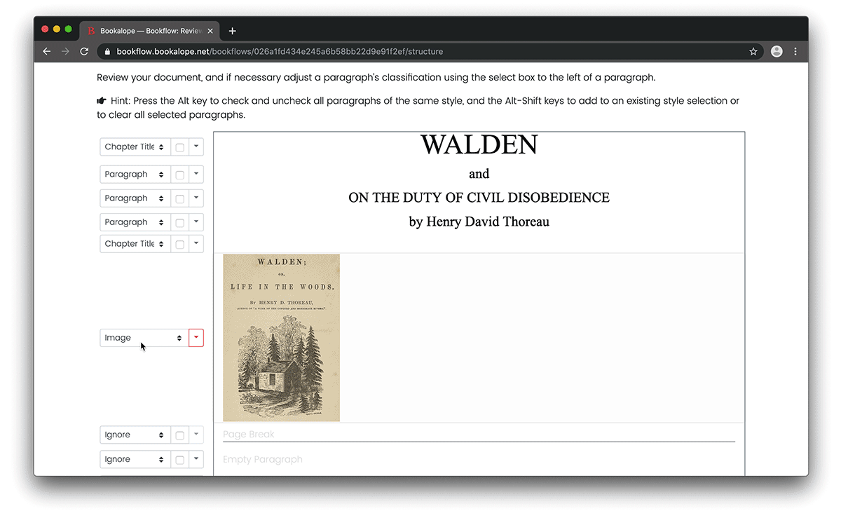 A short screen cast of using Bookalope’s web UI to add alternative text to an image.